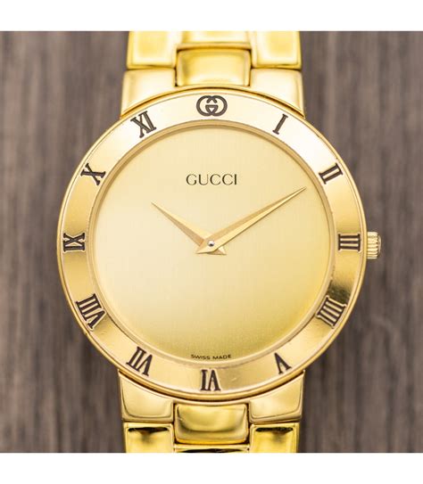 gold gucci watch mens|men's luxury watches Gucci.